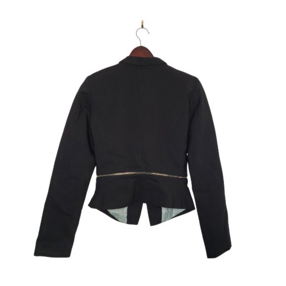 RESERVED Women's Black Business Blazer One Button Size 34 - Picture 2 of 9